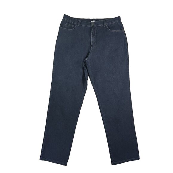 Vintage Basic Editions K-Mart Dark Denim Jeans Women's Size 14 Average Stretch - Picture 1 of 10